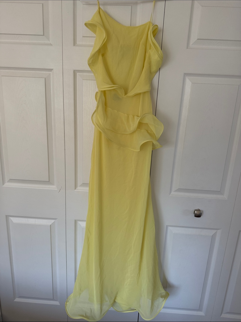 Selezza London chiffon maxi dress yellow - Picture 7 of 10